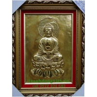 Tranh đồng Phật Thích Ca ngồi đài sen, tranh nghệ thuật, đồ thờ cúng